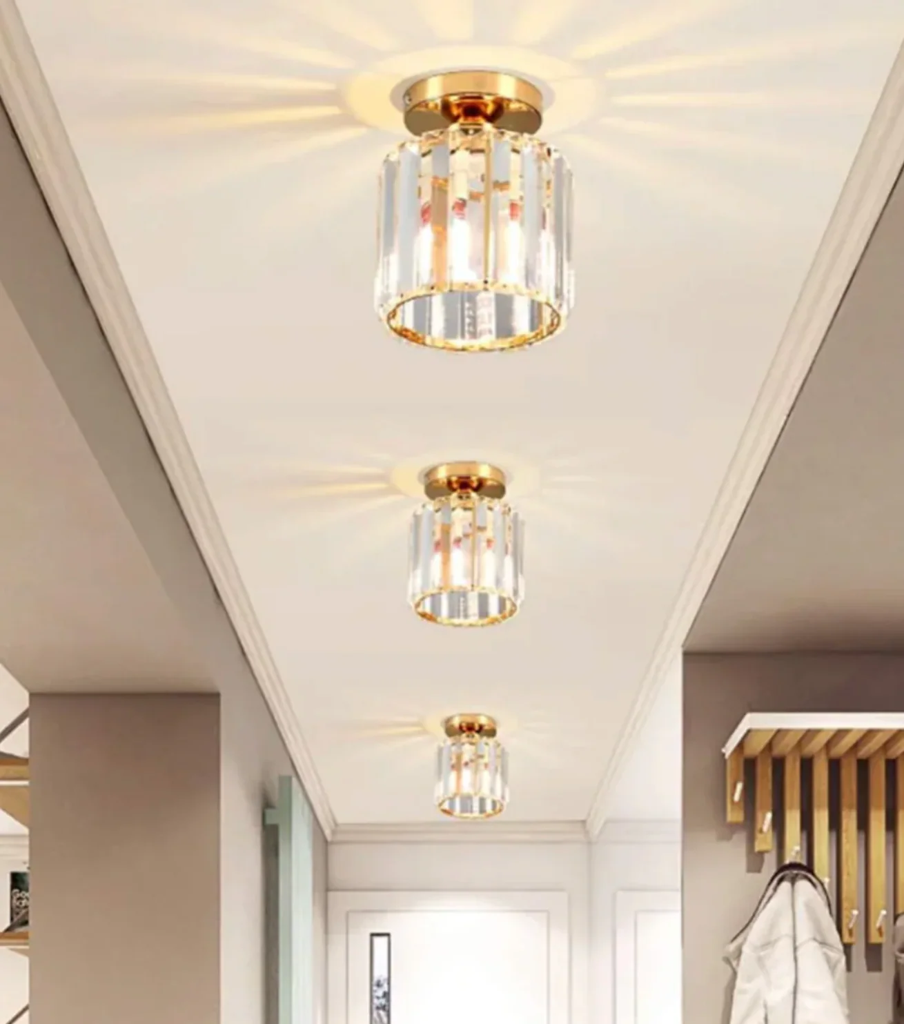 Modern Crystal Ceiling Light Glam Flush Mount Glass Lamp - Image 28