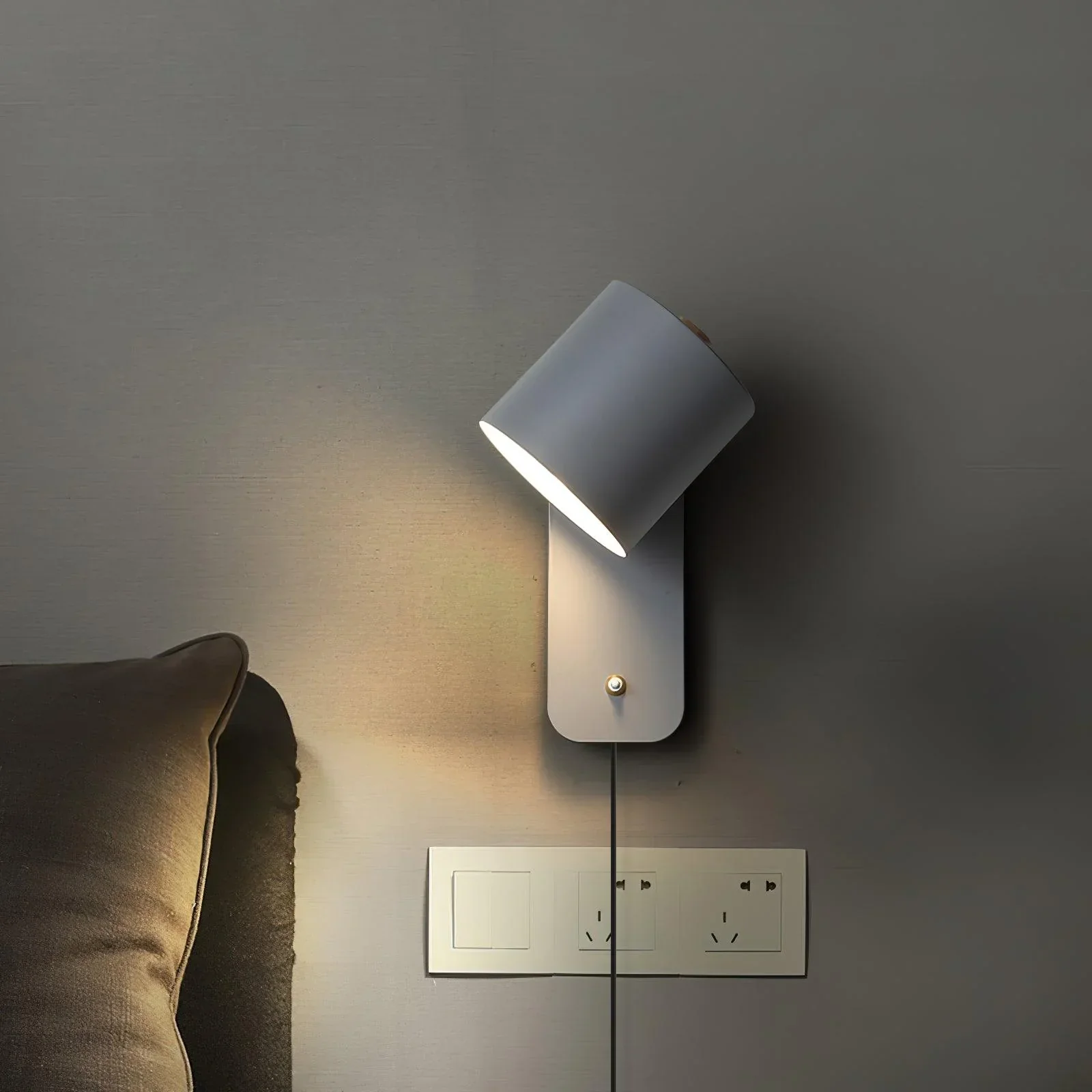 Modern Cylinder Plug-in Wall Lamp - Image 3