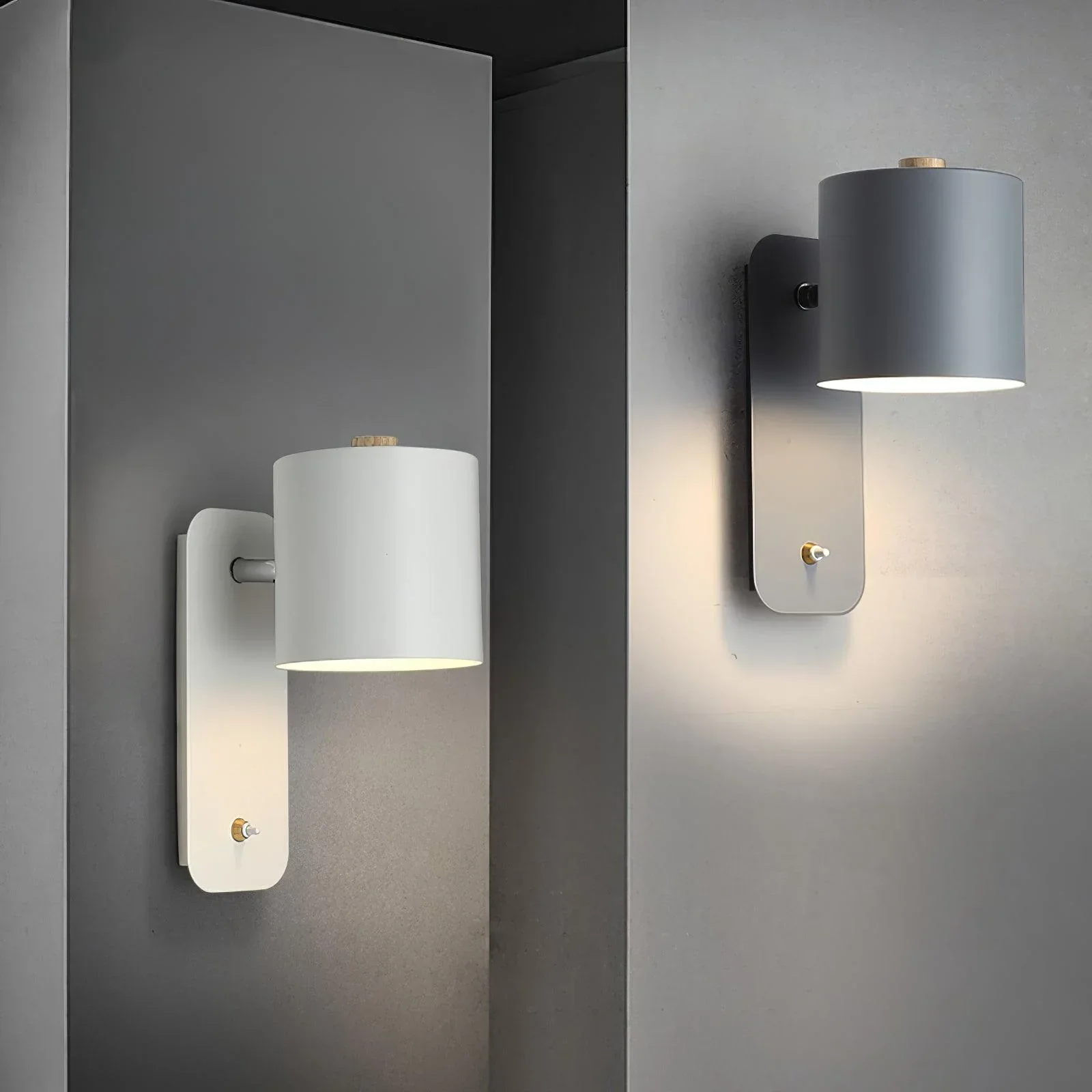 Modern Cylinder Plug-in Wall Lamp - Image 4