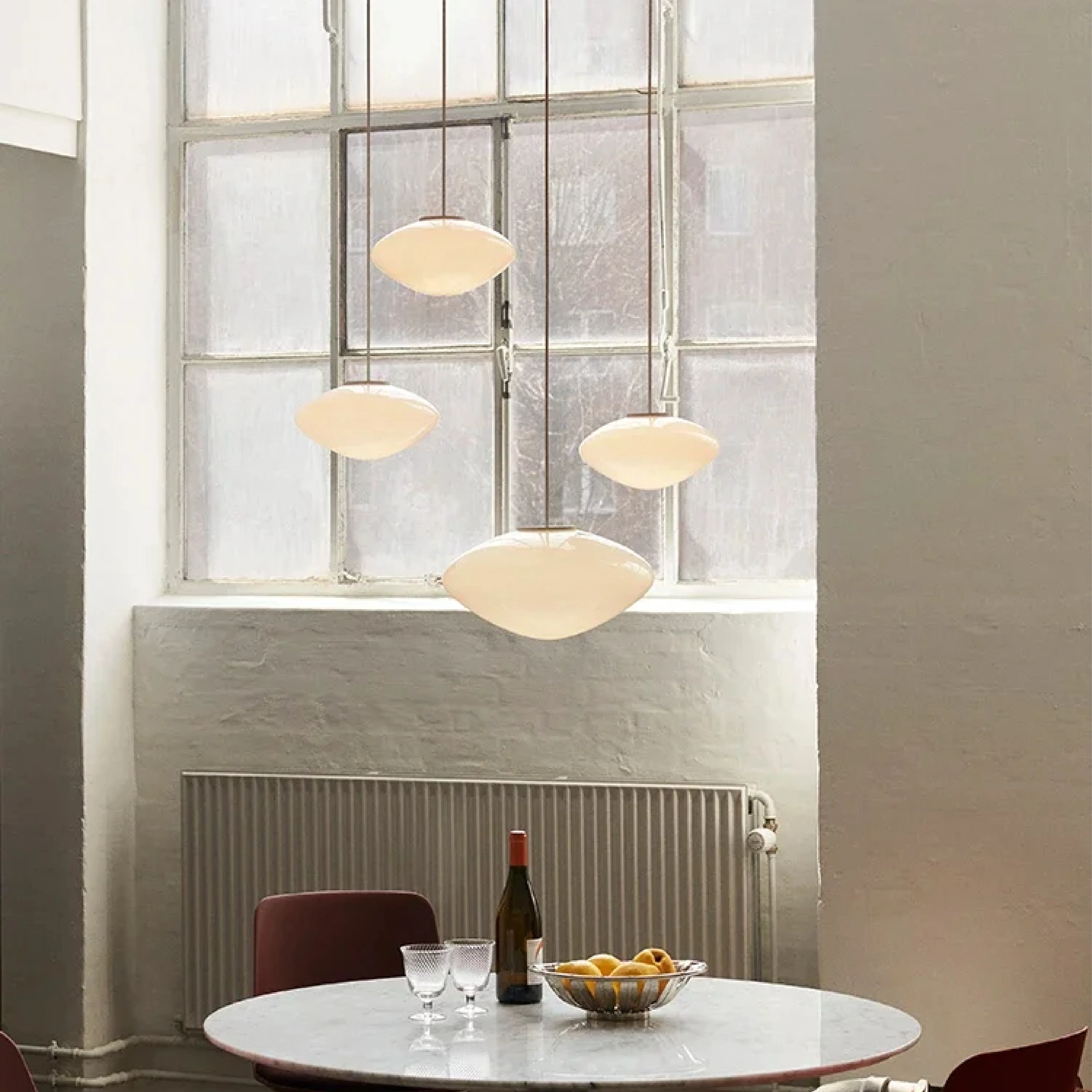 Modern Danish Opal Pendant Light - Image 3