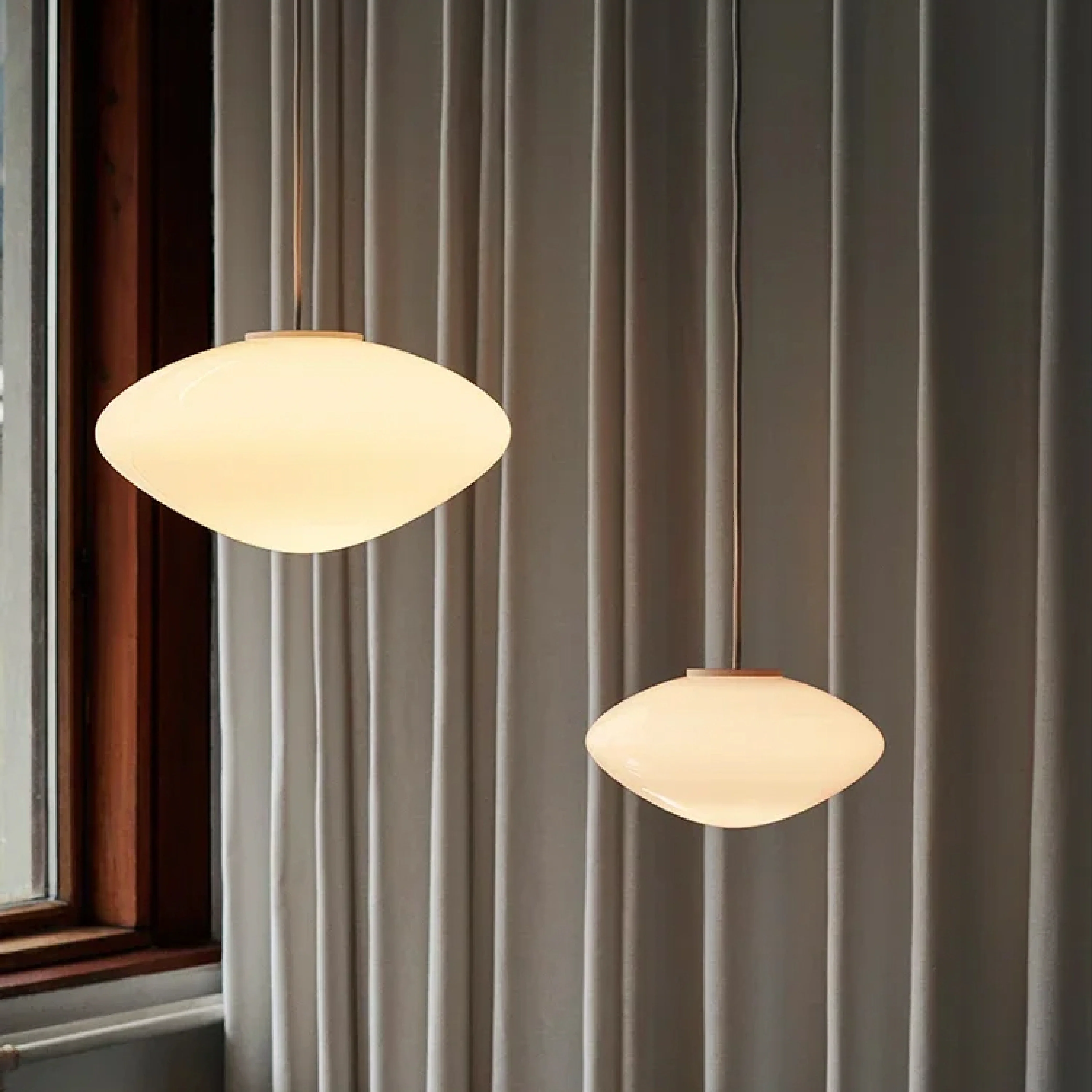 Modern Danish Opal Pendant Light - Image 5