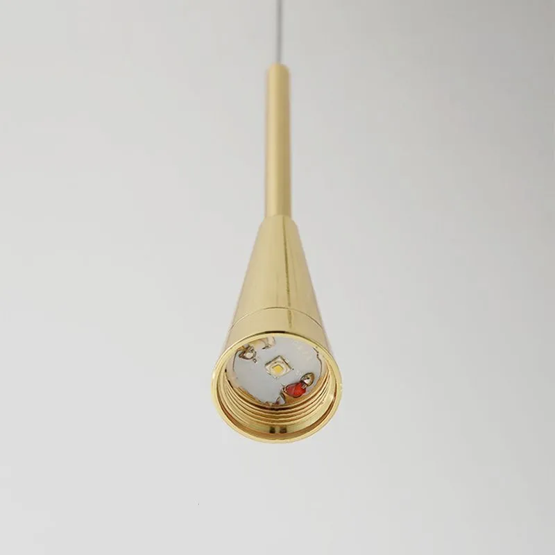 Modern Gold Teardrop Pendant Light Minimalist Hanging Fixture - Image 13