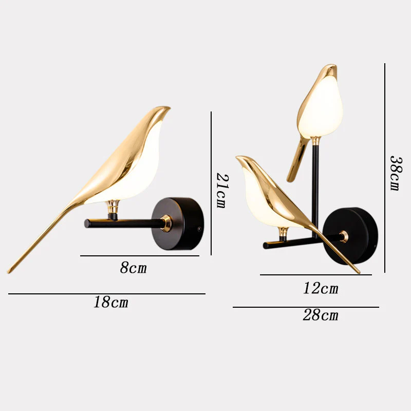 Modern LED Bird wall light - Image 7