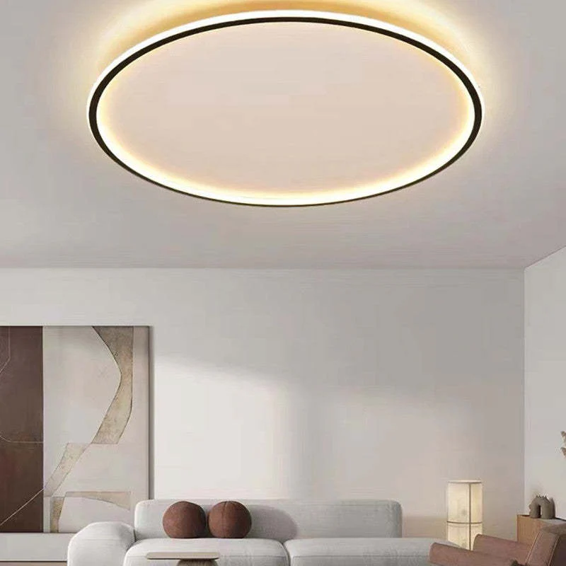 Modern LED Flush Mount Ceiling Light Round Slim Indoor Lamp - Image 3