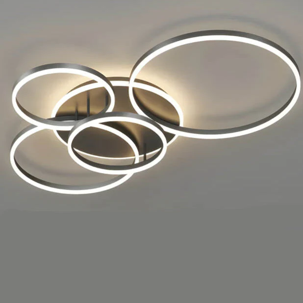Modern Multi-Ring LED Ceiling Light - Image 13