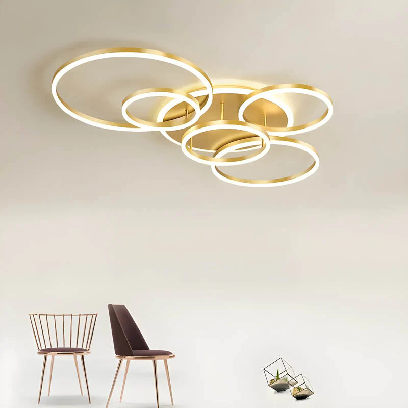 Modern Multi-Ring LED Ceiling Light - Image 2