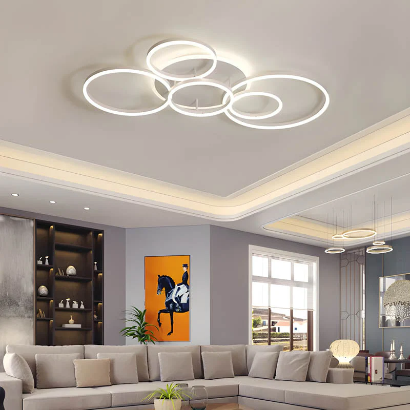 Modern Multi-Ring LED Ceiling Light - Image 3
