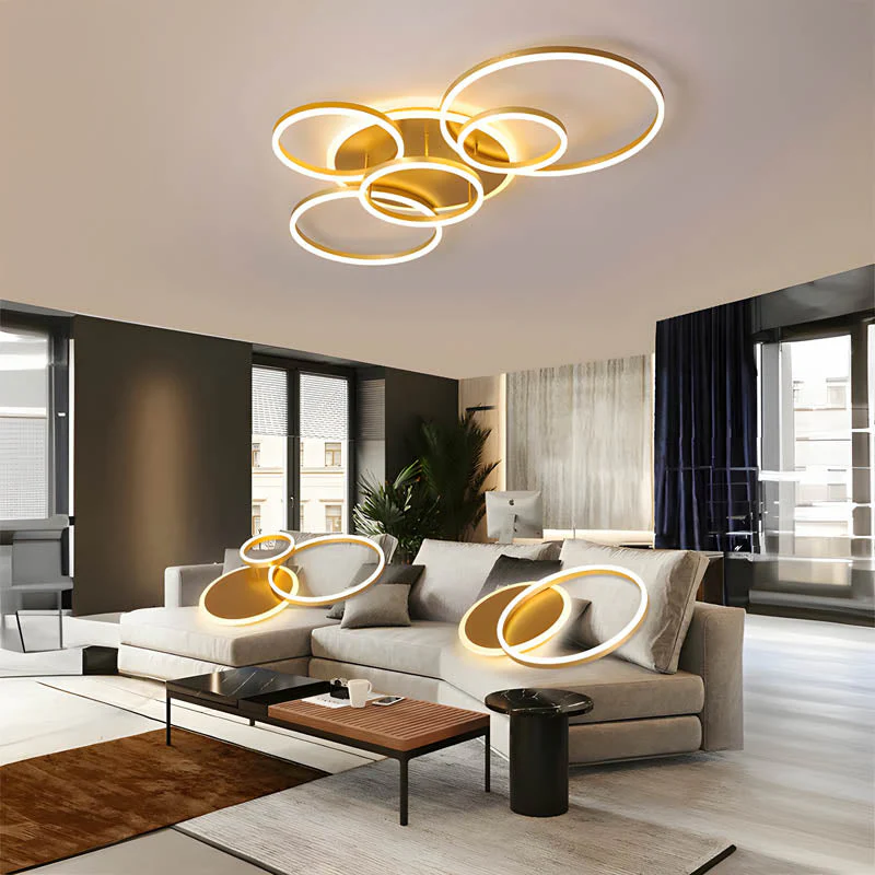Modern Multi-Ring LED Ceiling Light - Image 5