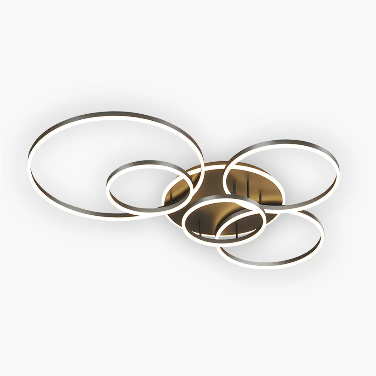 Modern Multi-Ring LED Ceiling Light - Image 6