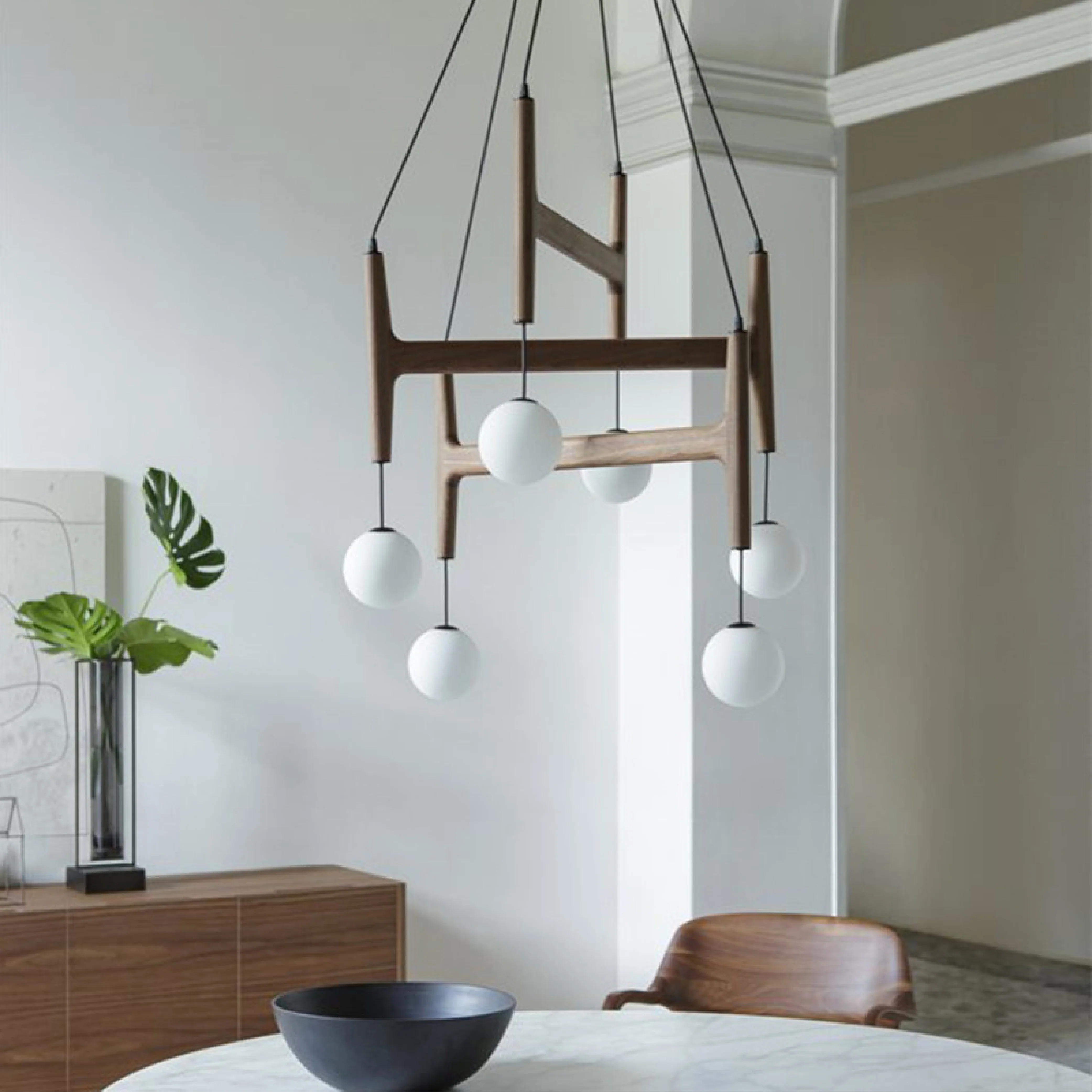 Modern Sculptural Chandelier - Image 3