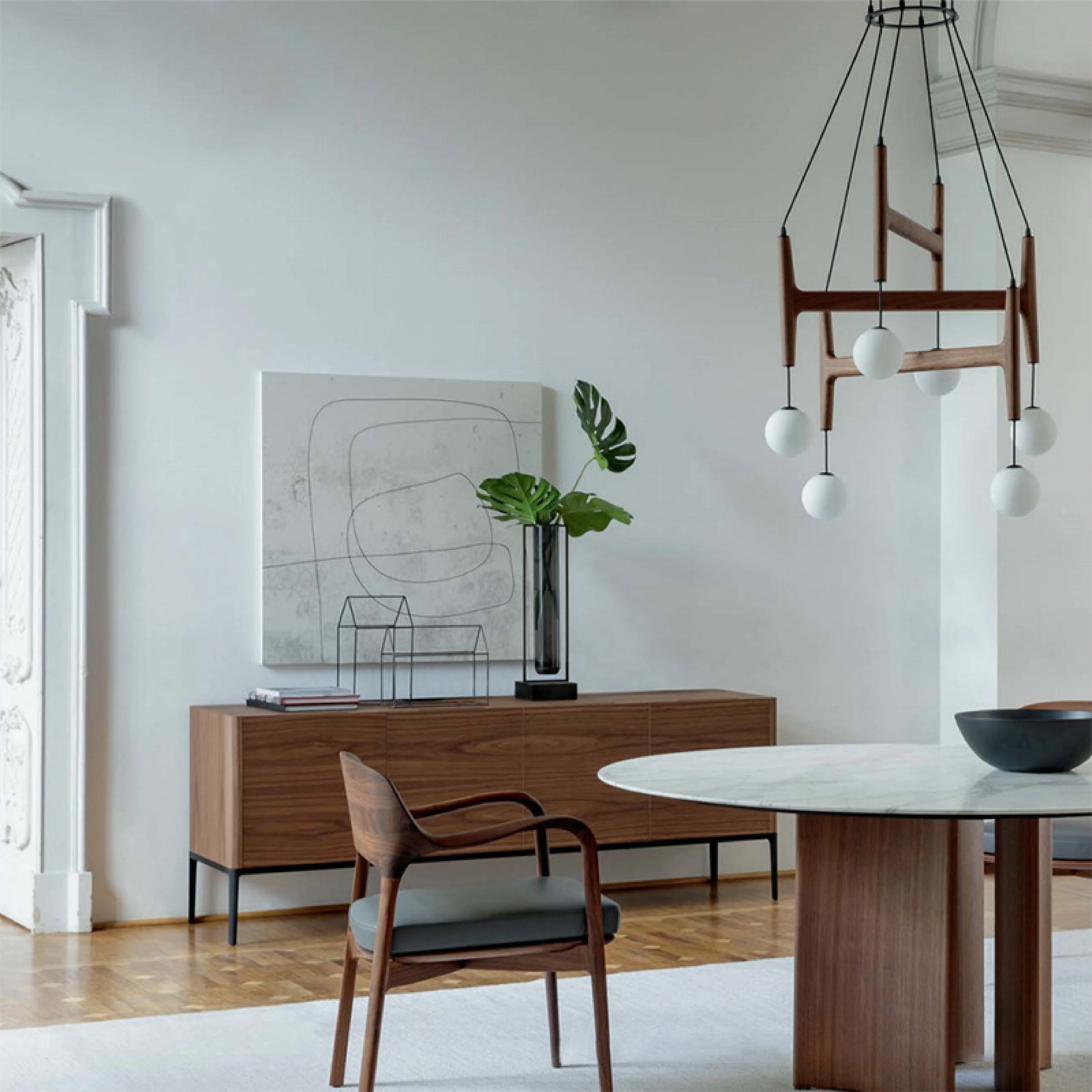Modern Sculptural Chandelier - Image 5