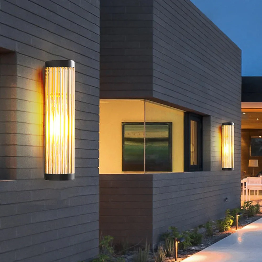 Modern Semi-Cylinder Outdoor Wall Sconce Light - Image 3
