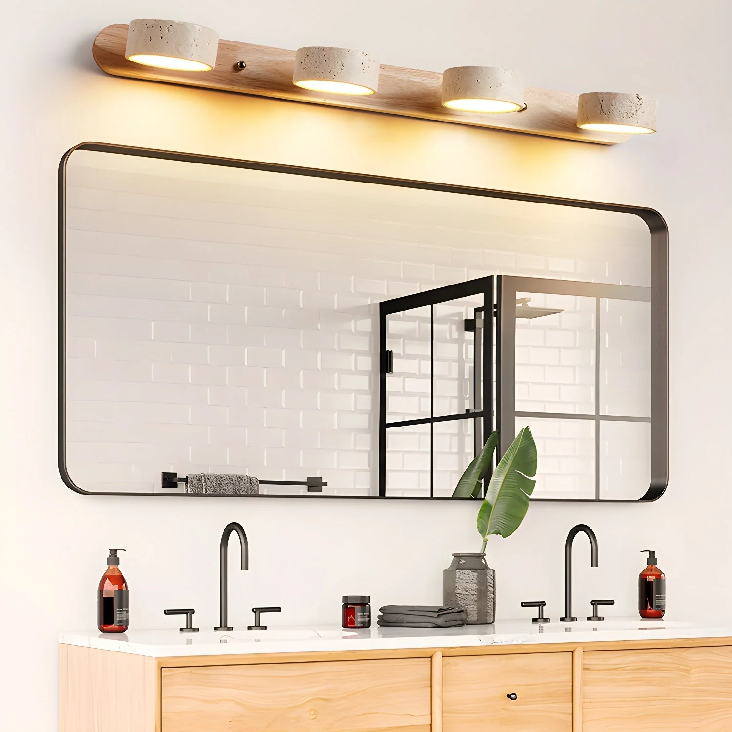 Modern Travertine  Duo Wall Light - Image 18