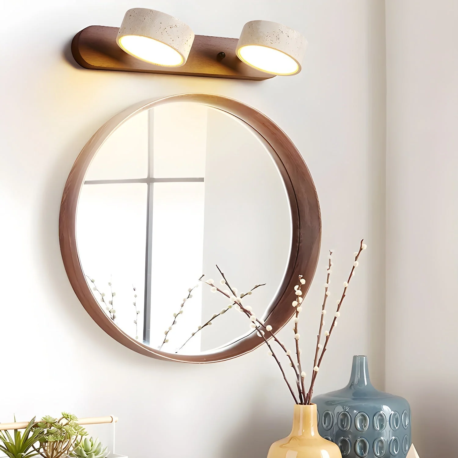 Modern Travertine  Duo Wall Light - Image 19