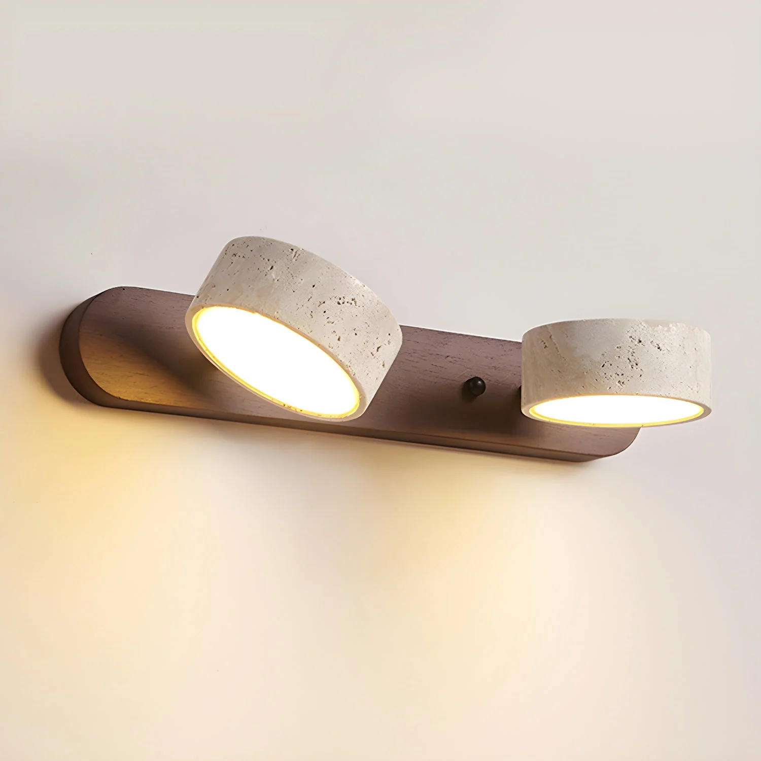 Modern Travertine  Duo Wall Light - Image 4