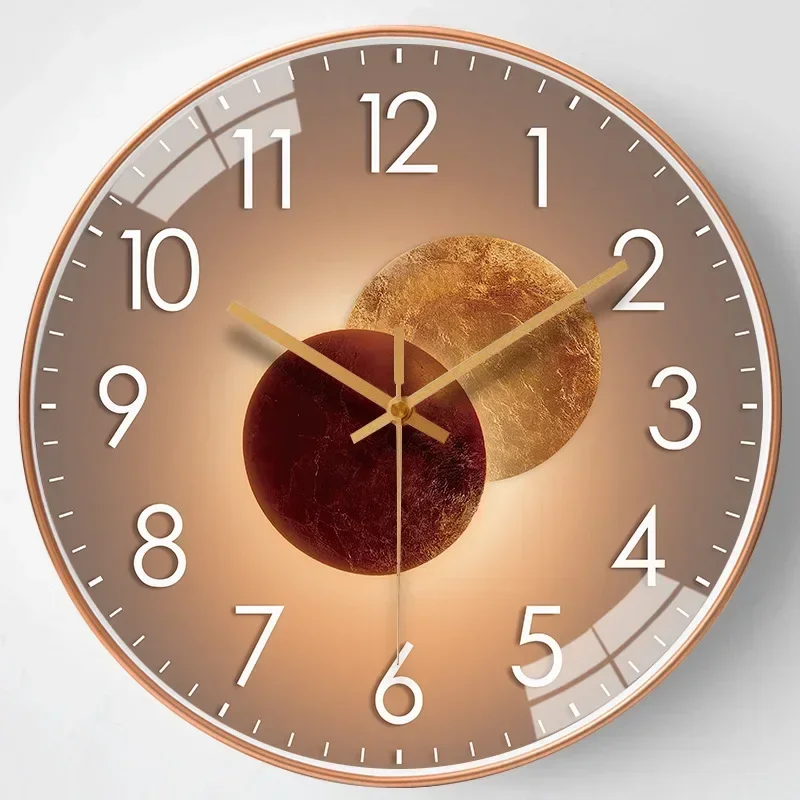 Modern Wall Clock Modern Decorative Non Ticking Home Clock - Image 11