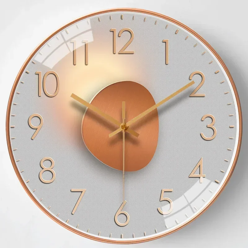 Modern Wall Clock Modern Decorative Non Ticking Home Clock - Image 12