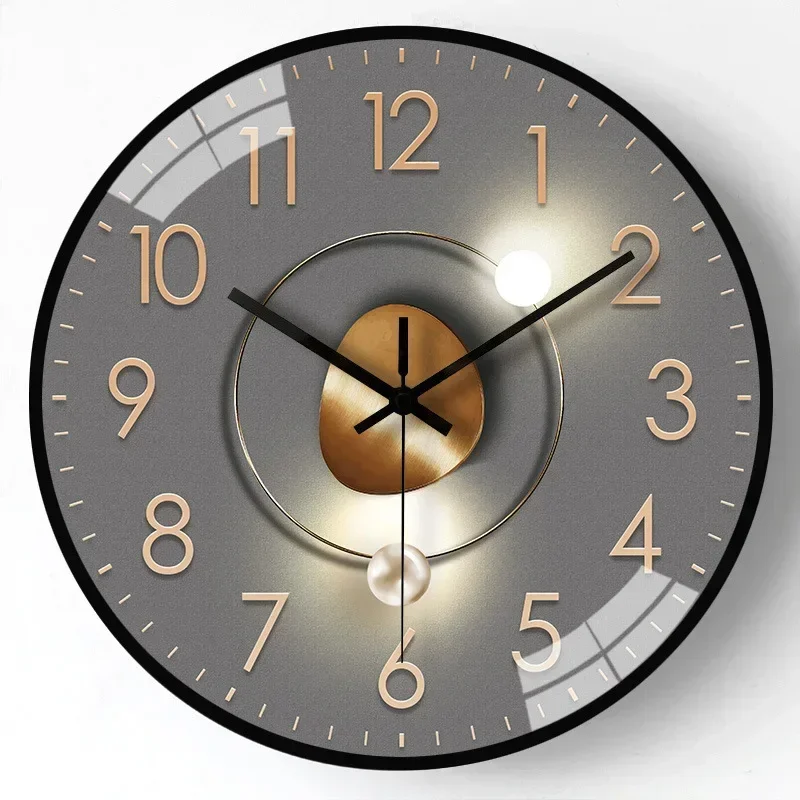 Modern Wall Clock Modern Decorative Non Ticking Home Clock - Image 13