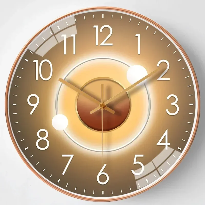 Modern Wall Clock Modern Decorative Non Ticking Home Clock - Image 6