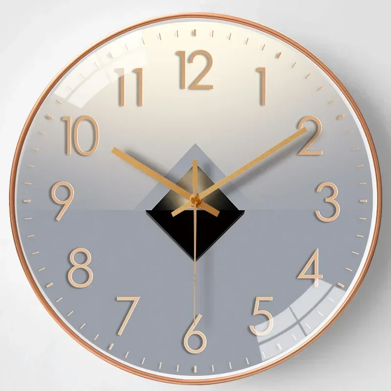 Modern Wall Clock Modern Decorative Non Ticking Home Clock - Image 7