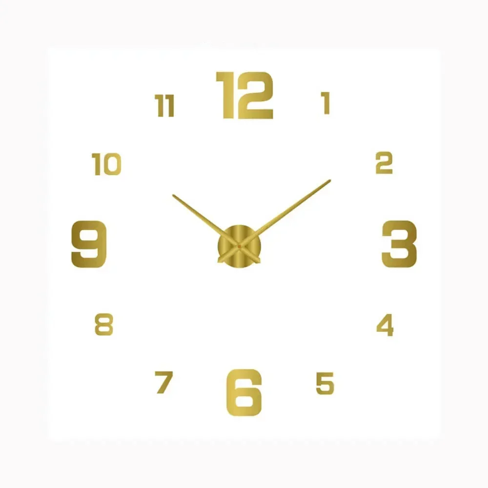 Modern Wall Clock Modern Decorative Non Ticking Home Clock - Image 8