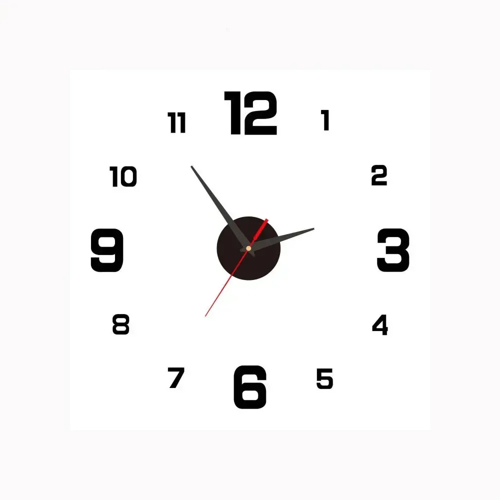 Modern Wall Clock Modern Decorative Non Ticking Home Clock - Image 9