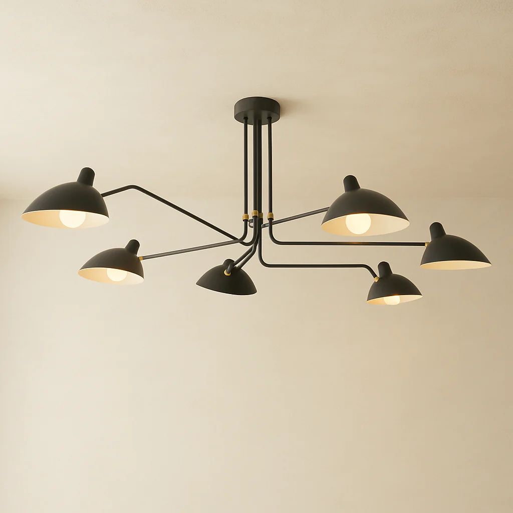 Mouille-Style Multi-Arm Ceiling Light - Image 5