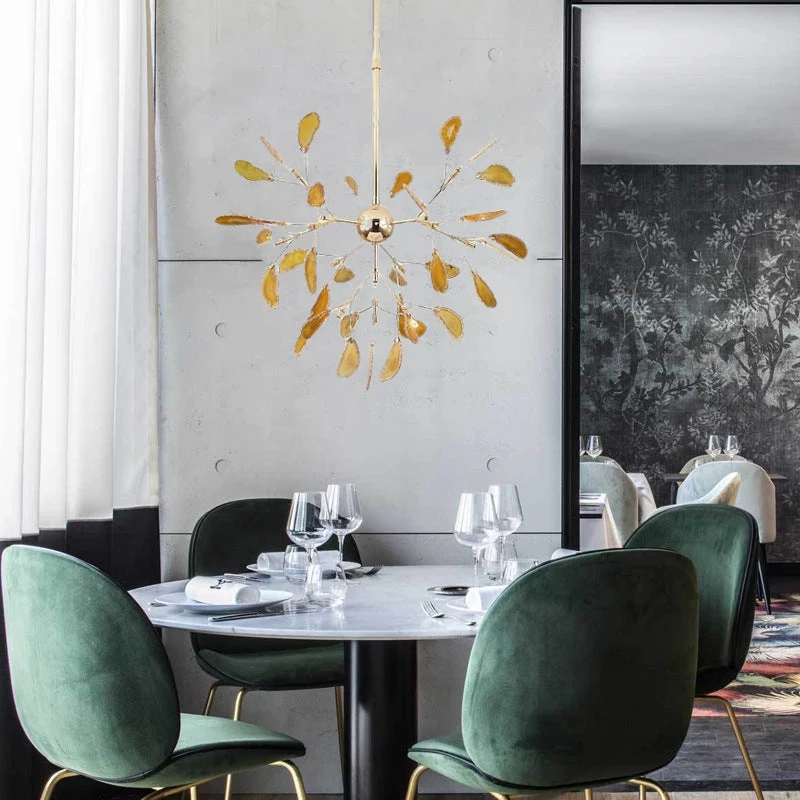 Multi Colour Glass Chandelier with Branch Style Design - Image 14