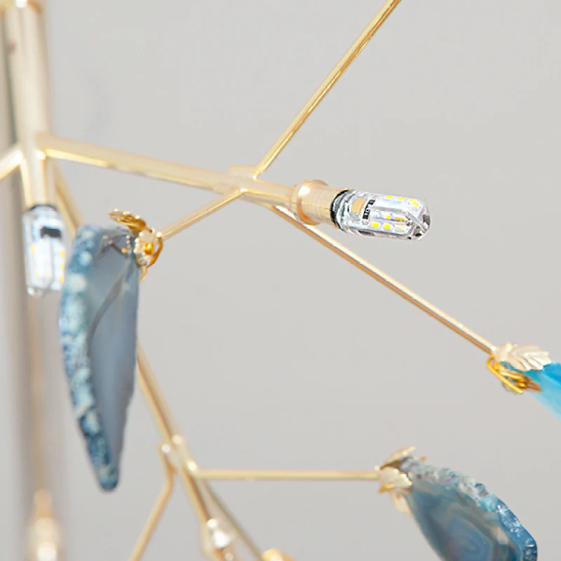 Multi Colour Glass Chandelier with Branch Style Design - Image 22