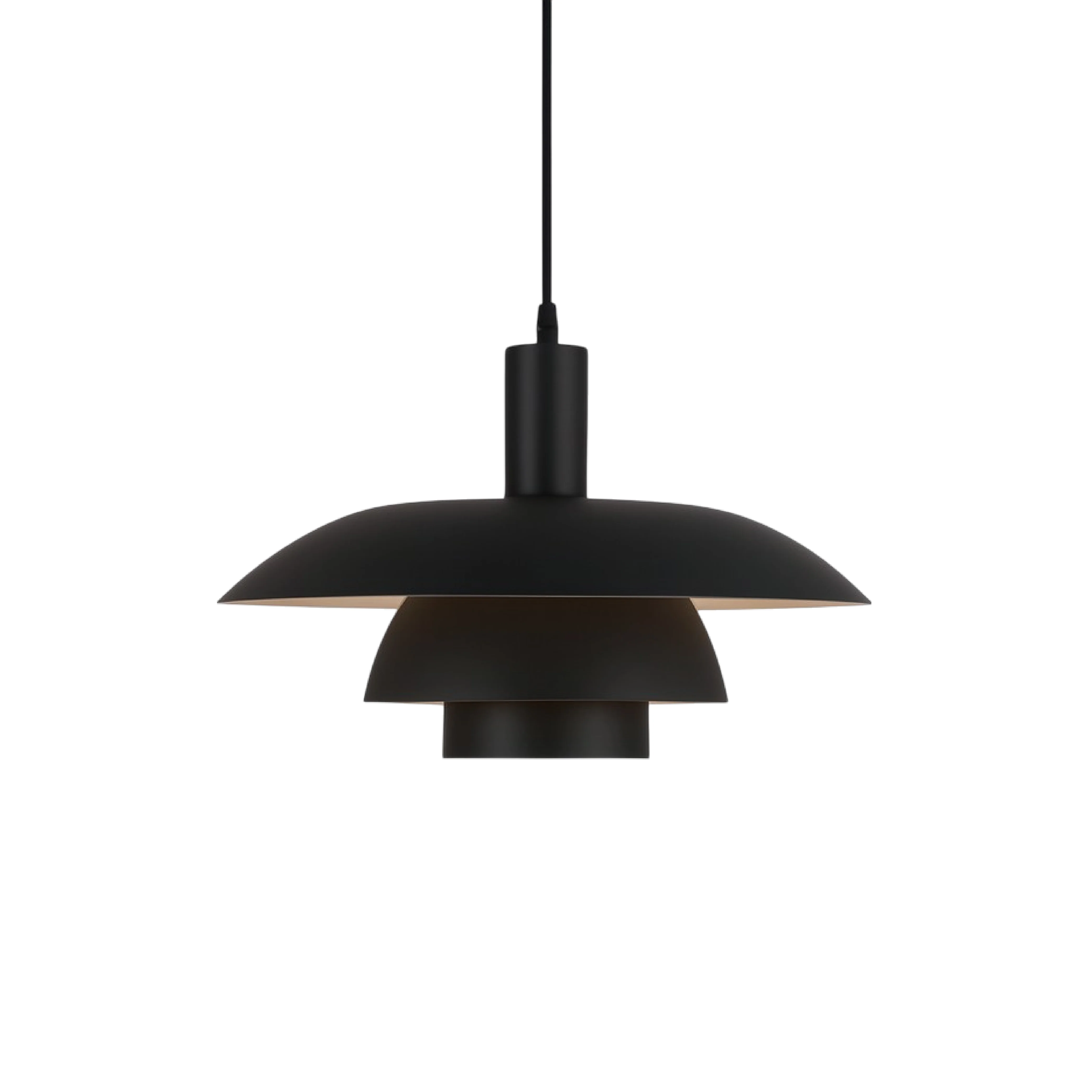 Multi tier ceiling pendant lamp with wide dome shade - Image 19