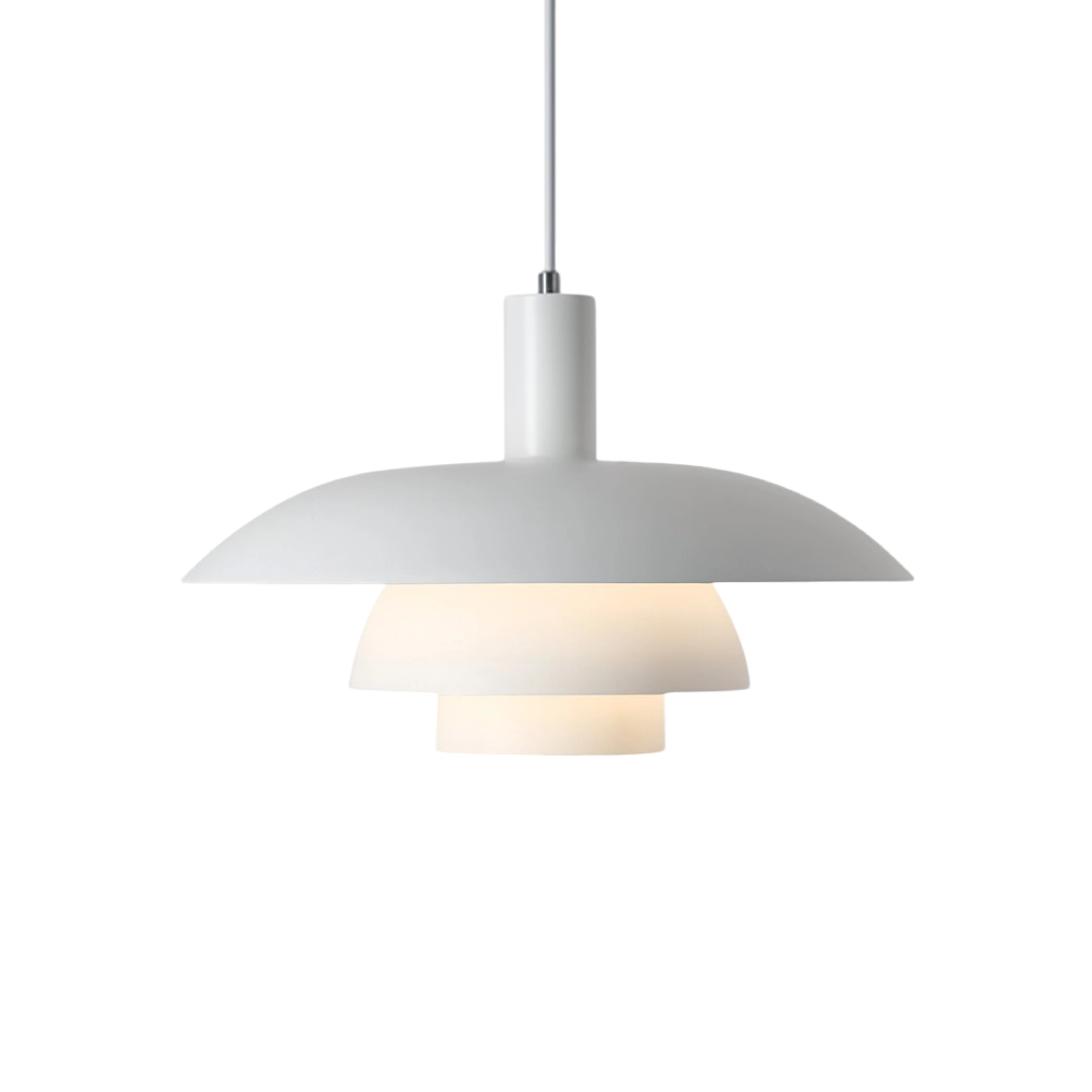 Multi tier ceiling pendant lamp with wide dome shade - Image 20