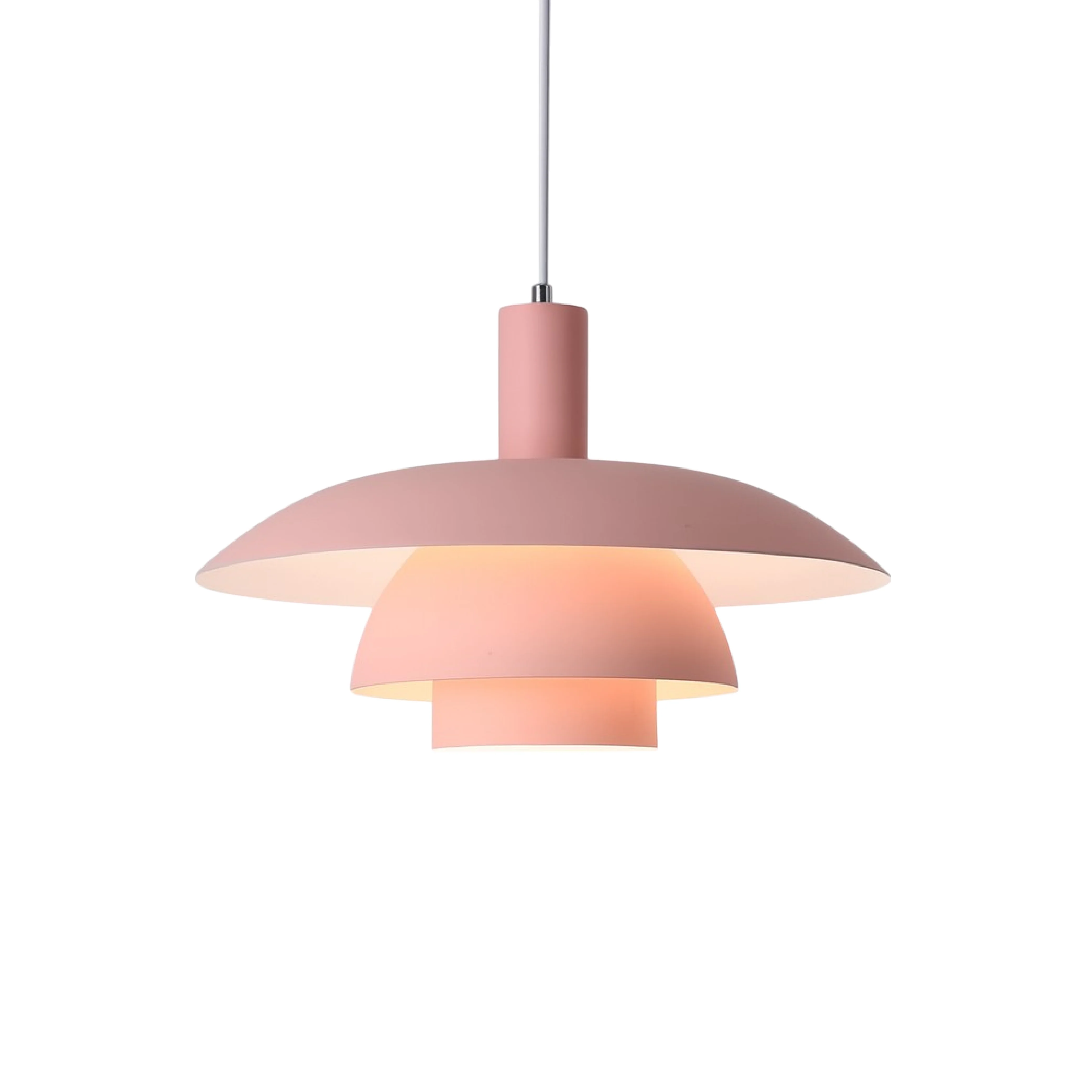 Multi tier ceiling pendant lamp with wide dome shade - Image 21