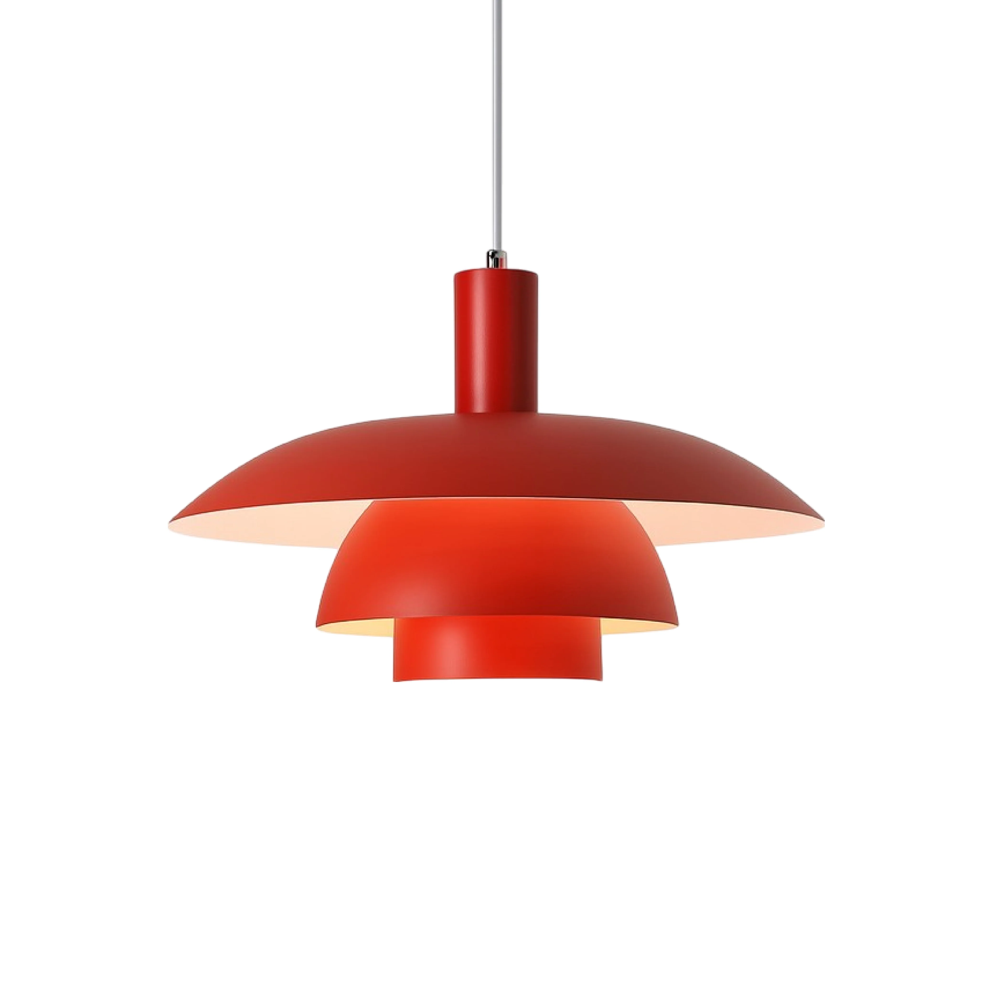 Multi tier ceiling pendant lamp with wide dome shade - Image 22