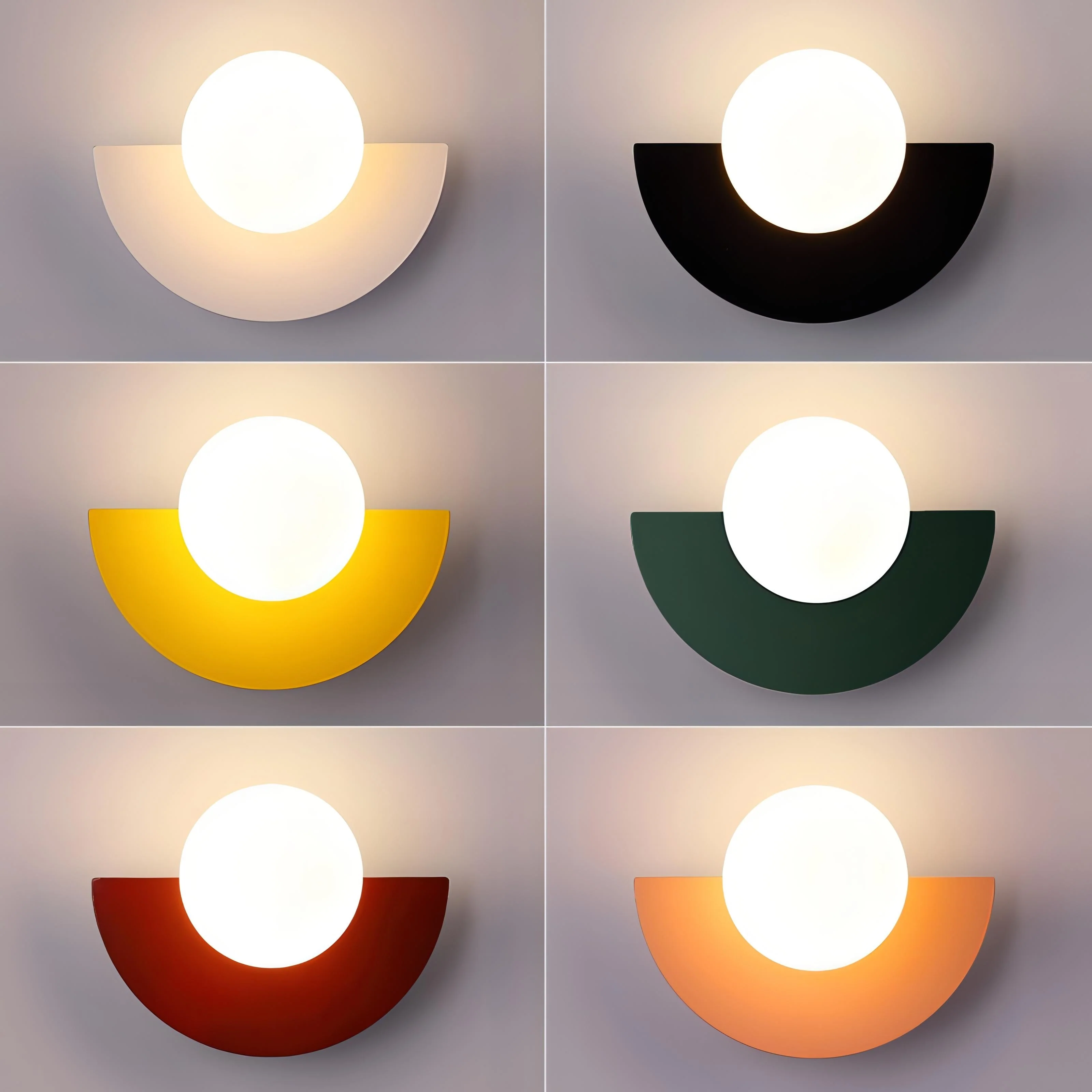 Nordic Semicircle Wall Lamp - Image 3