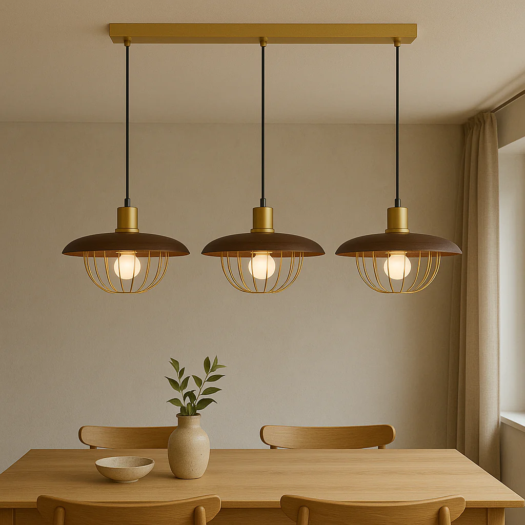 Nordic Wooden Cage Pendant Light - Image 3
