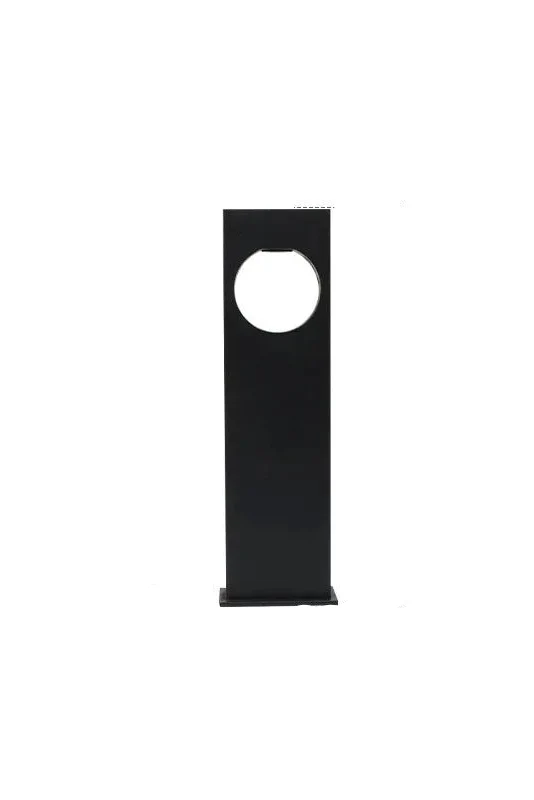 Outdoor LED Bollard Light Black Rectangular Garden Path Lamp - Image 15