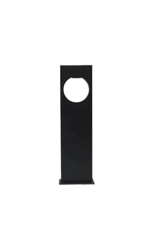 Outdoor LED Bollard Light Black Rectangular Garden Path Lamp - Image 17
