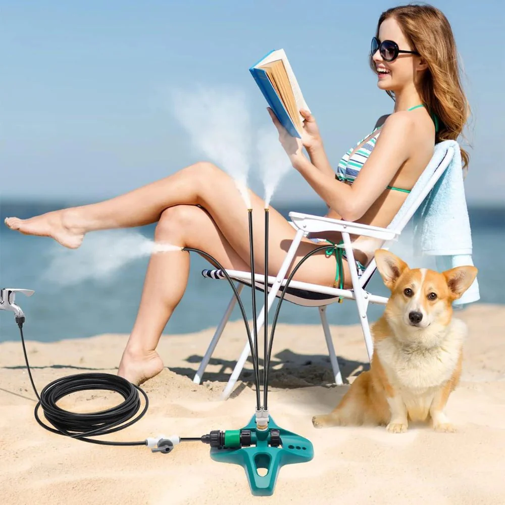 Outdoor Misting System Freestanding Patio Cooling Spray Device - Image 2