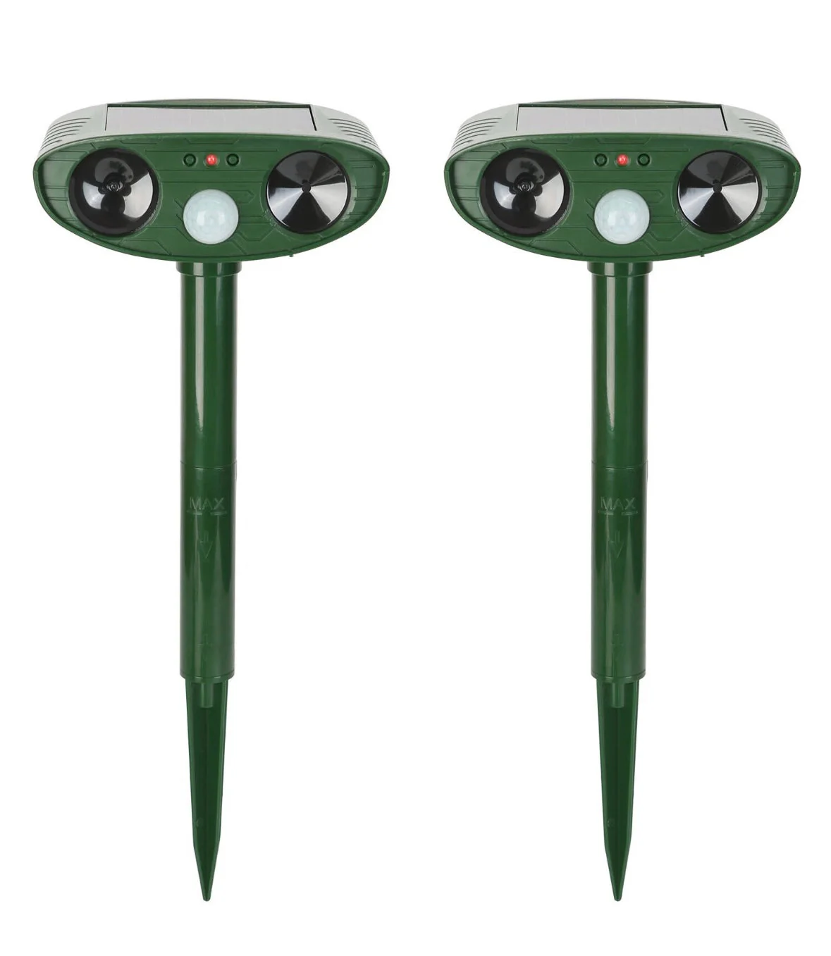 Outdoor Solar Ultrasonic Repeller for Animals with Sensor Light - Image 2