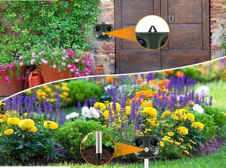 Outdoor Ultrasonic Pest Repeller with Motion Sensor - Image 3