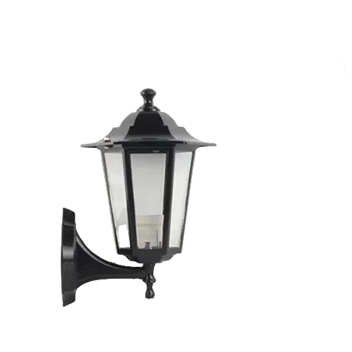 Outdoor Wall Lantern with Motion Sensor and Black Metal Frame - Image 3
