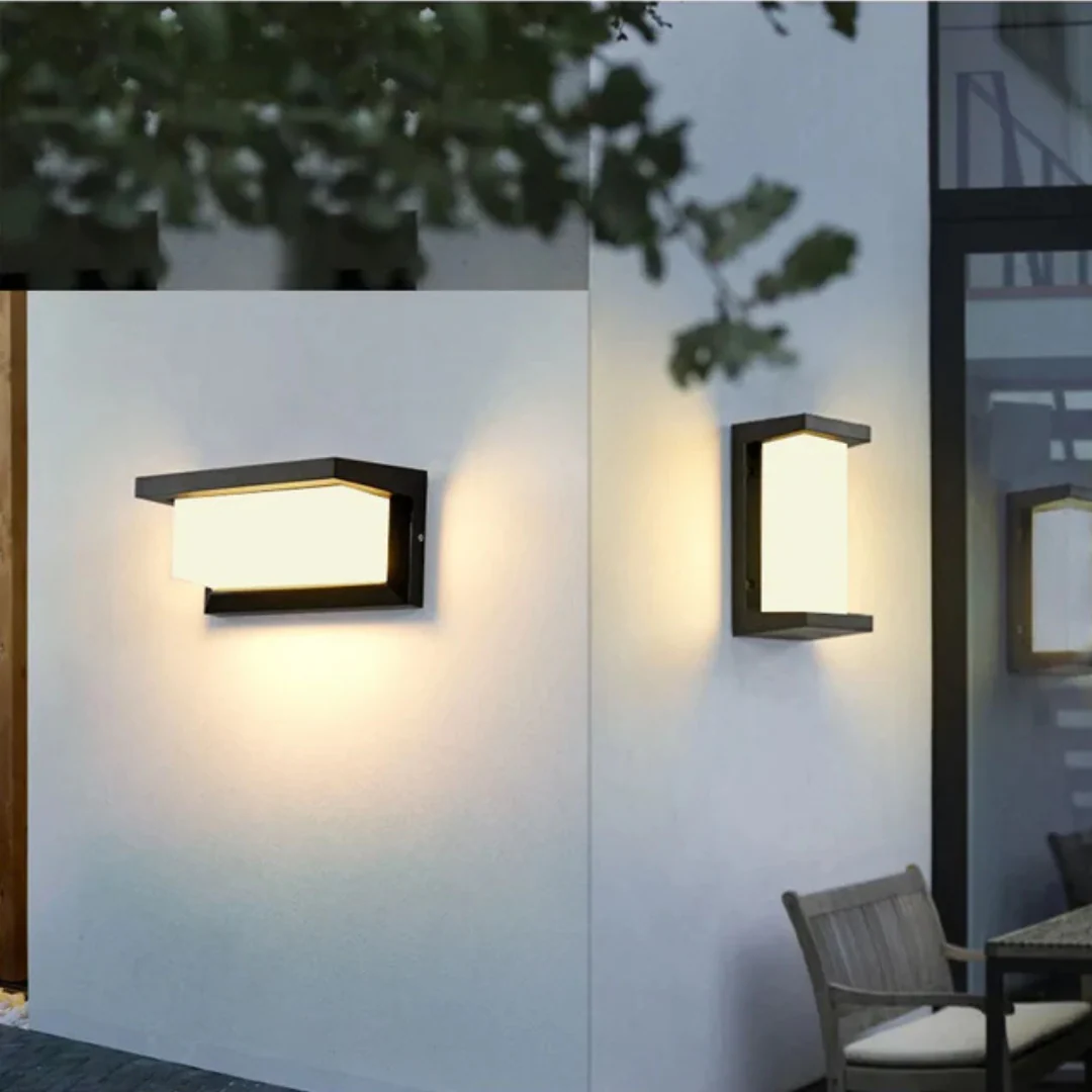 Outdoor Wall Light Black Wall Mounted With Motion Sensor - Image 5