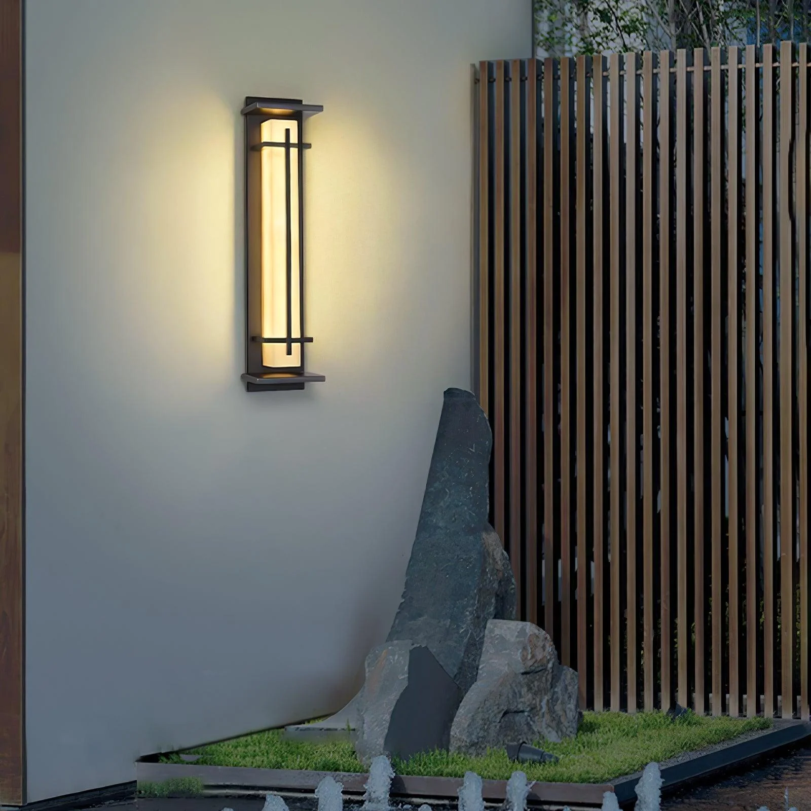 Outdoor Wall Light Waterproof LED Alabaster Style Exterior Lamp - Image 10