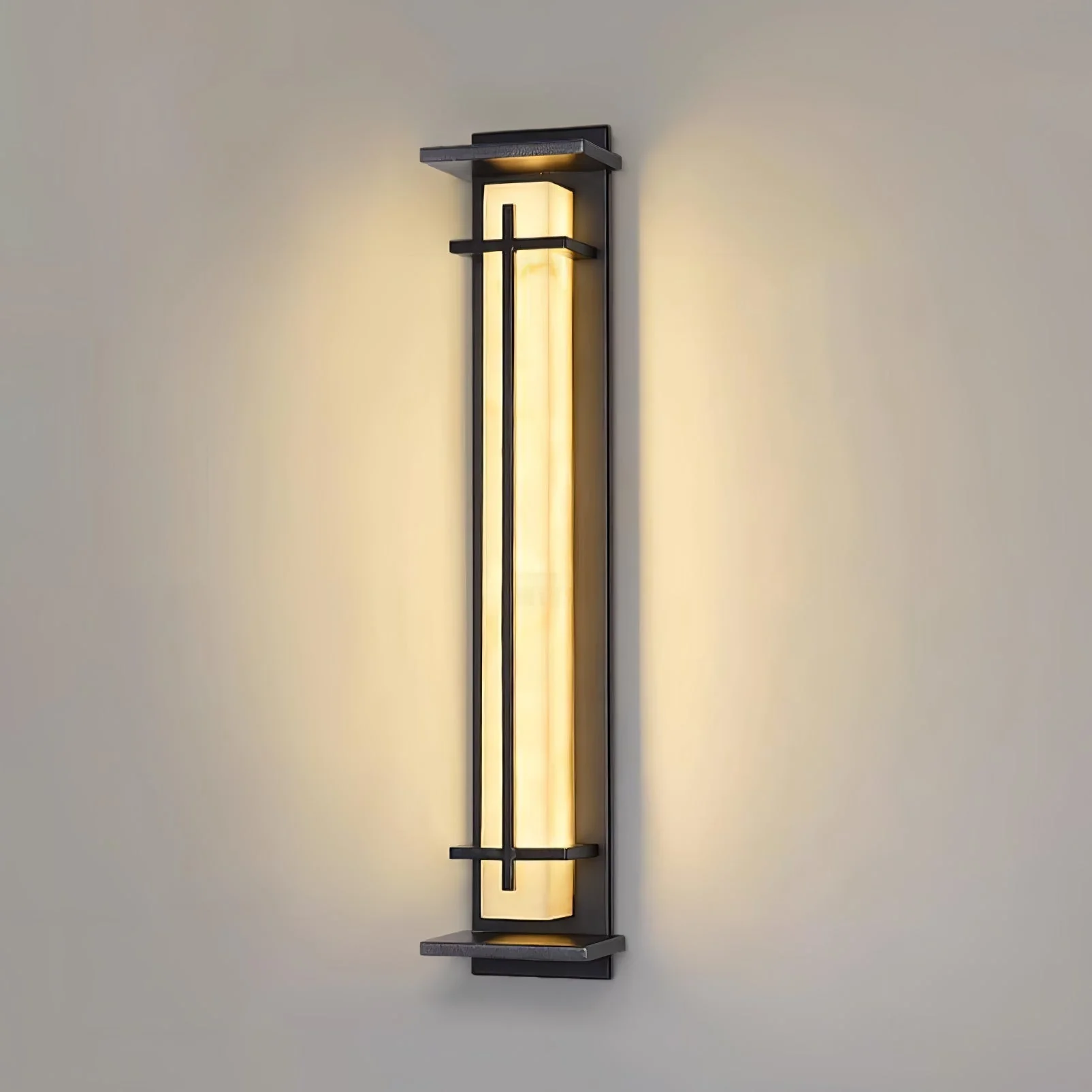 Outdoor Wall Light Waterproof LED Alabaster Style Exterior Lamp - Image 24