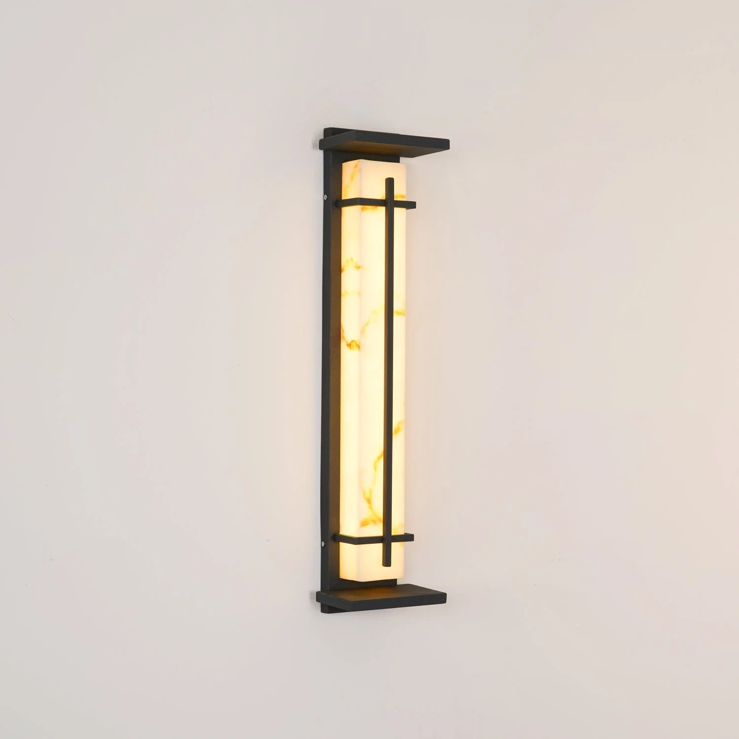 Outdoor Wall Light Waterproof LED Alabaster Style Exterior Lamp - Image 35