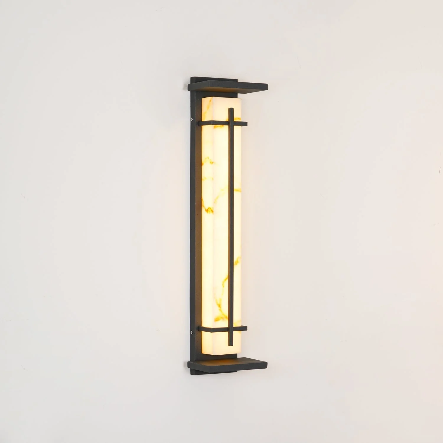 Outdoor Wall Light Waterproof LED Alabaster Style Exterior Lamp - Image 53