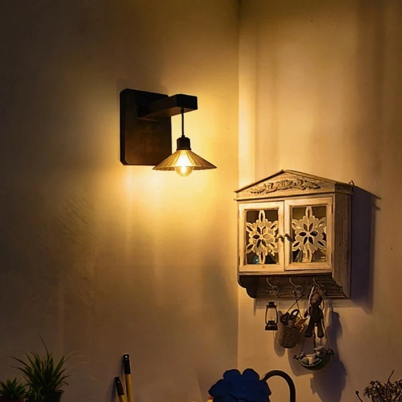 Outdoor Wall Light With Hanging Shade And Dusk Sensor - Image 7
