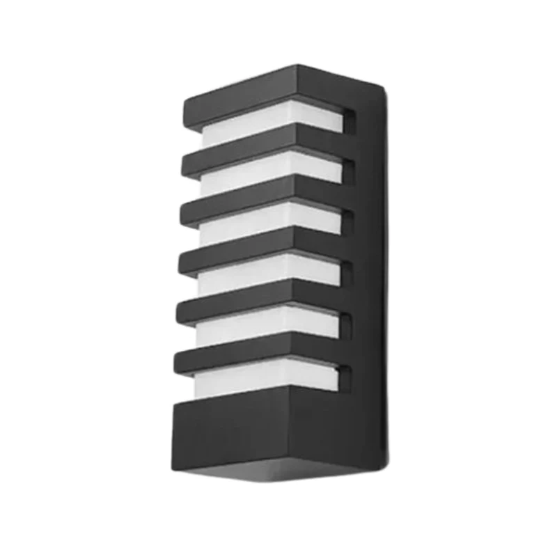 Outdoor Wall Light With Rectangular Black Aluminium Housing - Image 8