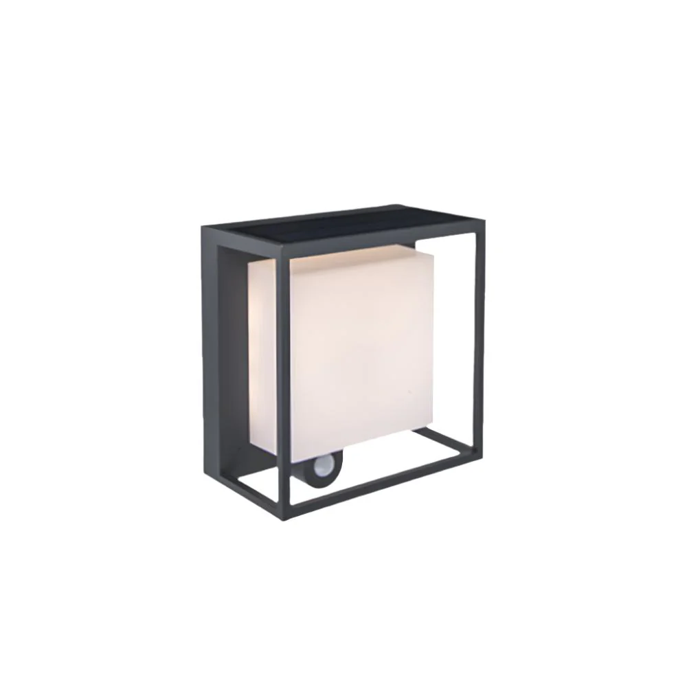 Outdoor Wall Light With Square Black Frame And Motion Sensor - Image 7