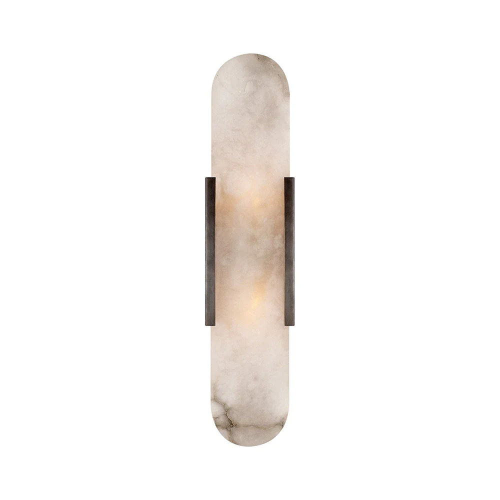 Oval Marble Wall Sconce with Soft LED Ambient Lighting - Image 9